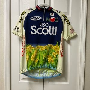 BIEMME Riso Scotti Cycling Team Bike Jersey Mens Made in Italy SZ 5
